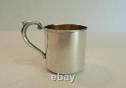 Vintage Alvin Lullaby Sterling Silver & Partial Gilt Baby Cup