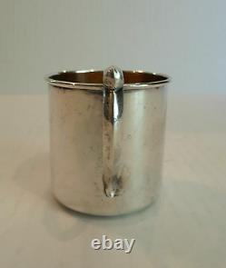 Vintage Alvin Lullaby Sterling Silver & Partial Gilt Baby Cup