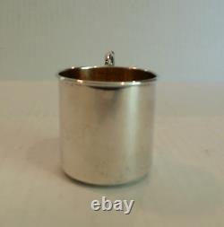 Vintage Alvin Lullaby Sterling Silver & Partial Gilt Baby Cup