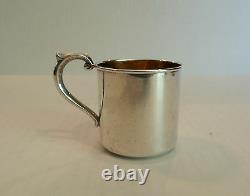 Vintage Alvin Lullaby Sterling Silver & Partial Gilt Baby Cup
