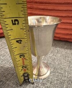 Vintage Alvin Lullaby Sterling Silver S250 Footed Wine Goblet 4.75