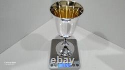 Vintage Alvin M157 Sterling Silver Gold Wash Cup Goblet 6 5/8 5.007ozt 155.70g