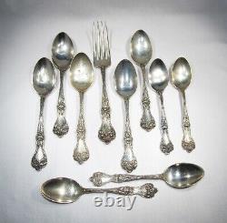 Vintage Alvin Manufacturing Co. Sterling Silver Flatware 10 Piece Set C2427