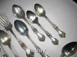 Vintage Alvin Manufacturing Co. Sterling Silver Flatware 10 Piece Set C2427