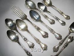 Vintage Alvin Manufacturing Co. Sterling Silver Flatware 10 Piece Set C2427