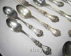 Vintage Alvin Manufacturing Co. Sterling Silver Flatware 10 Piece Set C2427