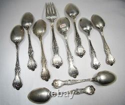 Vintage Alvin Manufacturing Co. Sterling Silver Flatware 10 Piece Set C2427