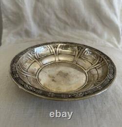 Vintage Alvin STERLING silver SMALL BOWL DISH 90 Grams Engraved Candy B1501