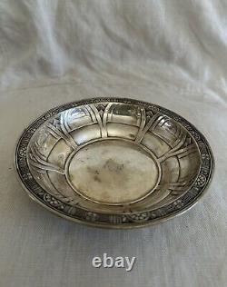 Vintage Alvin STERLING silver SMALL BOWL DISH 90 Grams Engraved Candy B1501