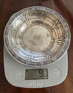 Vintage Alvin STERLING silver SMALL BOWL DISH 90 Grams Engraved Candy B1501