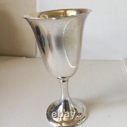 Vintage Alvin Sterling S249 Silver Water Goblet 6 1/2 Tall No Monogram