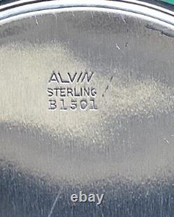 Vintage Alvin Sterling Silver BOWL DISH 83 Grams Engraved Candy B1501 5 3/4