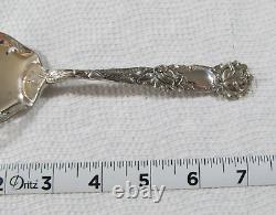 Vintage Alvin Sterling Silver Bridal Rose Pierced Serving Spoon No Mono 84 Grams