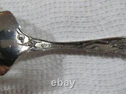 Vintage Alvin Sterling Silver Bridal Rose Pierced Serving Spoon No Mono 84 Grams