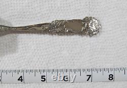 Vintage Alvin Sterling Silver Bridal Rose Pierced Serving Spoon No Mono 84 Grams