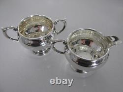 Vintage Alvin Sterling Silver Creamer and Sugar Bowl Set (S209)