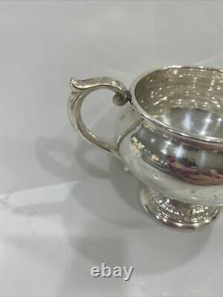 Vintage Alvin Sterling Silver Creamer and Sugar Bowl from the 1940's S239 142g