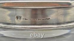 Vintage Alvin Sterling Silver Lid Vanity Powder Glass Jar