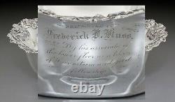 Vintage Alvin Sterling Silver Presentation Bowl 9 7/8in 430 GRAMS Circa 1900