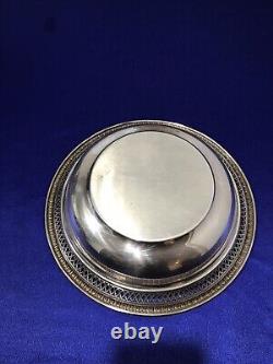 Vintage Alvin sterling silver Dish 10X2.25 281 gram