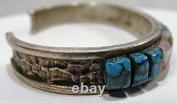 Vintage, American Native, Bracelet, Sterling Silver, Signed, Alvin Yellowhorse