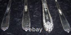 Vintage/Antique ALVIN Della Robbia 4-piece Place Setting Sterling w Monogram