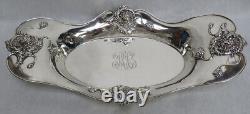 Vintage Chrysanthemum Alvin Sterling Silver Bread Tray