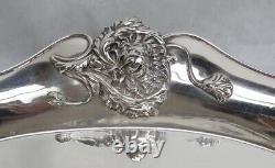 Vintage Chrysanthemum Alvin Sterling Silver Bread Tray