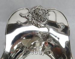 Vintage Chrysanthemum Alvin Sterling Silver Bread Tray