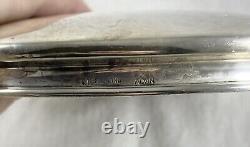 Vintage Large ALVIN Sterling Silver Cut Crystal Boudoir Dresser Jar