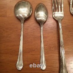 Vintage ONE Sterling Silverware Alvin Romantique 5 Piece Place Setting 1933