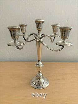 Vintage S257 Sterling 5 Candle Candelabra with4 Arms Alvin Sterling 1919-1928