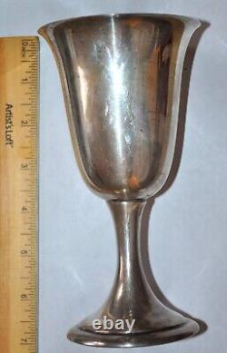 Vintage STERLING SILVER Goblet ALVIN # S 249 Water / Wine 129.84 grams