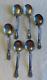 Vintage Sterling Alvin Chateau Rose Round Soup Spoons 6.25 Set Of 6 K Mono