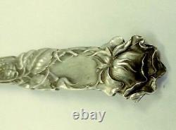 Vintage Sterling Silver 4 3/4 Alvin Bridal Rose Strawberry Fork Beautiful/ Rare