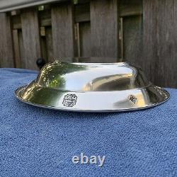 Vintage Sterling Silver Candy Dish Soup Bowl Made By Alvin 9 1/4 Dia Beautiful