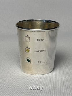 Vintage Sterling Silver Stoplight Jigger, Shot Glass #S275 by Alvin