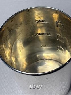 Vintage Sterling Silver Stoplight Jigger, Shot Glass #S275 by Alvin