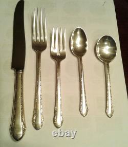 Vintage Sterling Silverware Alvin5 Piece Place Setting Chased Romantique