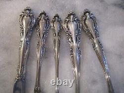 Vivaldi Alvin Sterling Silver Flatware 5pc Hostess Set- Ladle/lemon/sugar/butter