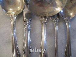 Vivaldi Alvin Sterling Silver Flatware 5pc Hostess Set- Ladle/lemon/sugar/butter