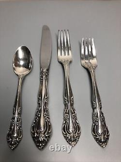 Vivaldi by Alvin Sterling Silver Flatware Set For 8 Service 32 Pieces Silverware