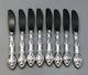 Vivaldi By Alvin Sterling Silver Flatware Set Of 8 Butter Spreaders 6 3/8