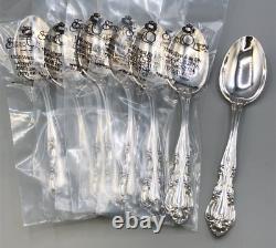 Vivaldi by Alvin Sterling Silver Flatware set of 8 Oval Soup Spoons 6 7/8