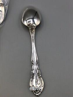 Vivaldi by Alvin Sterling Silver Flatware set of 8 Oval Soup Spoons 6 7/8