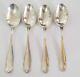 Vtg 1907 Set Of 4 Alvin William Penn Sterling Silver Tea Spoon No- Monogram