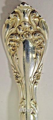 Vtg Alvin Sterling Silver Chateau Rose Cream Bouillon Spoon