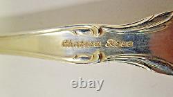 Vtg Alvin Sterling Silver Chateau Rose Cream Bouillon Spoon