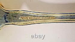 Vtg Vintage Alvin Sterling Silver Chateau Rose Large Cold Meat Serving Fork