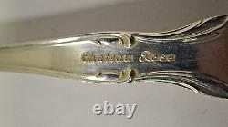 Vtg Vintage Alvin Sterling Silver Chateau Rose Large Cold Meat Serving Fork